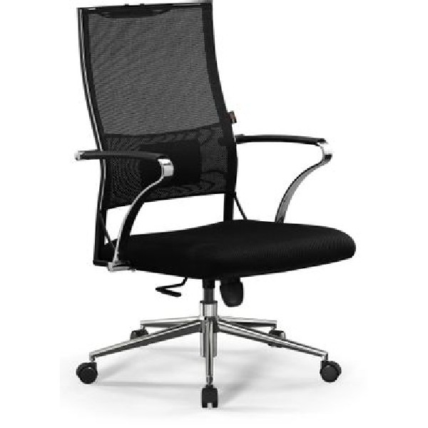 Кресло офисное МЕТТА Sit Air-180 B2-290K (M10.B23.G18.W02) на колесиках, сетка, черный [z509407809]