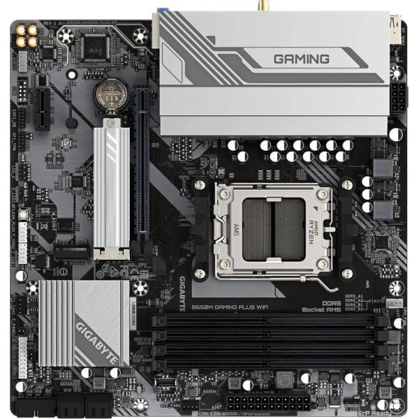 Материнская плата Gigabyte B650M GAMING PLUS WF SocketAM5, AMD B650, mATX, Ret