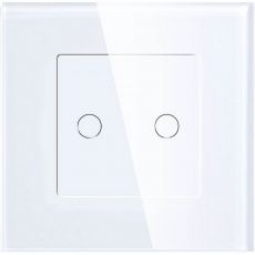 Выключатель HIPER IoT T02W, двухклавишный, белый [hdy-st02w] белый